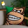 Super Cute Style M-Marios Pillow Case Anti-Dustmite Pillowcase Invisible Zipper Silky Short Plush Sofa Cushion Cover