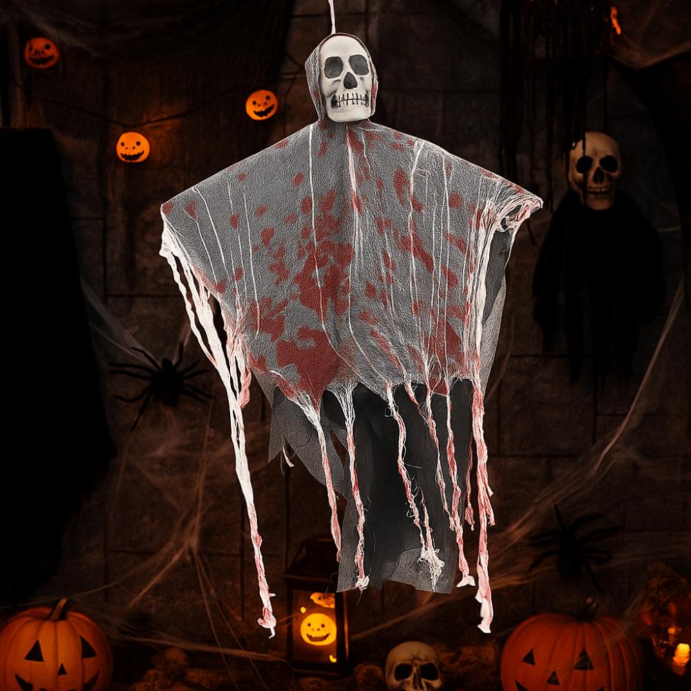 Realistic Hanging Skull Skeleton Props Spooky Skeleton Ghost Ornament  Party Supply