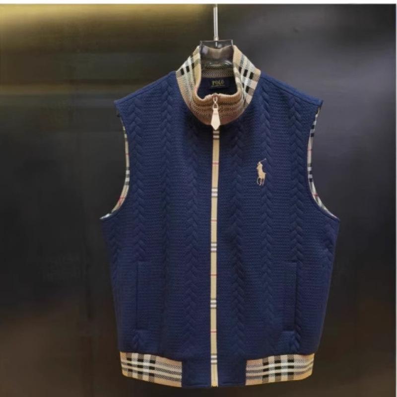 Men's Trendy Lightweight Luxury Sleeveless Zipper Vest: High-End Comfort with Simple, Solid Color Design