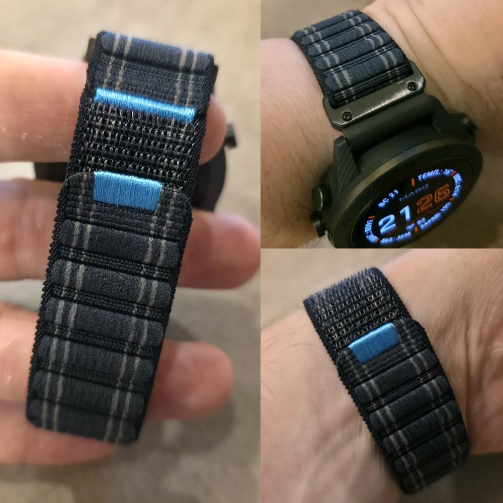26mm 22mm Pletený rychloupínací řemínek Náramek Pro Garmin Enduro 2 3/Epix Pro Gen 2 Fenix E 8 pro 47mm 51mm Tactix 7 8 Mk3i Nylonový pásek