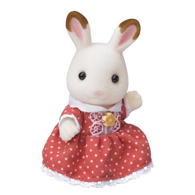 Sylvanian Families Doll Rabbit Family Chocolat Rabbit ST Mark Certification Ages Toy Doll House Sylvanian Families EPOCH [Chocolate Girl] U-64 3+