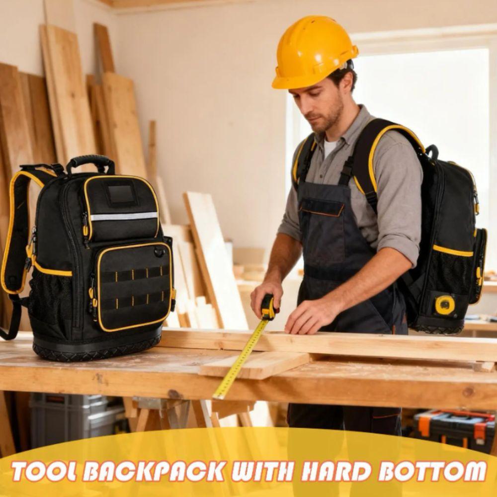 Multiple Pockets Tool Backpack Black Color Toolkit New Design Tool Bag  Multi Functional Storage