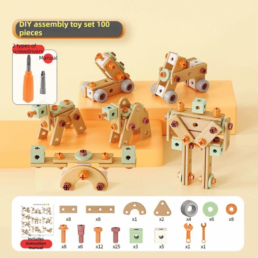 59/100/143Pcs Children's Educational Play House Assembly Toy Plastic Assembling Model Boy and Girl