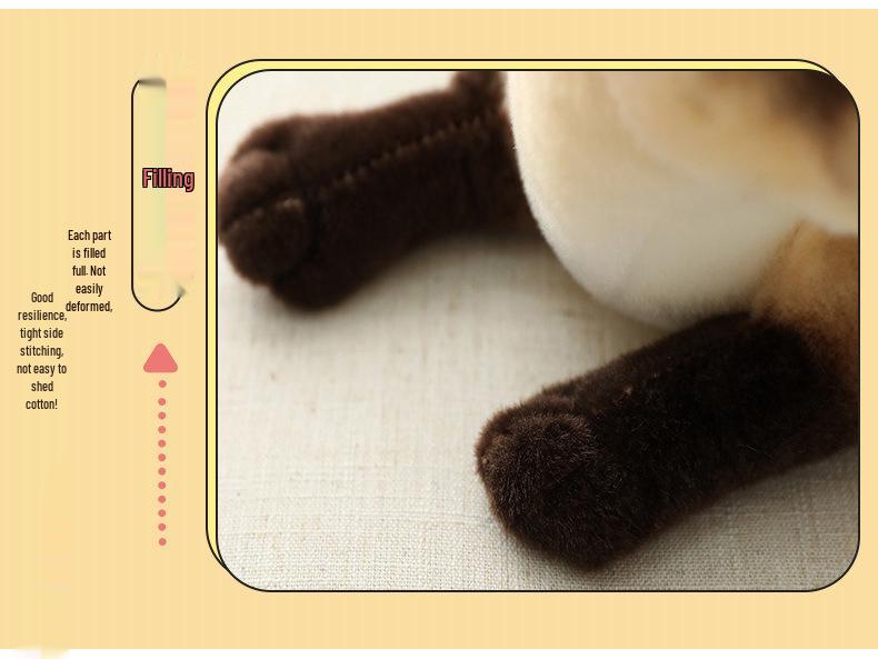 Siamese Cat Plush Toy: Early Education Comfort Gift for Children, Home Decor Ornament