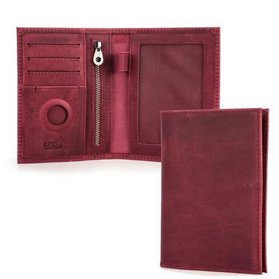 Series Passport Case for Domestic and International Large Fits 88x125mm Wine Red Contact's Ultra-Slim Travel, Anti-Theft, Security, Capacity,