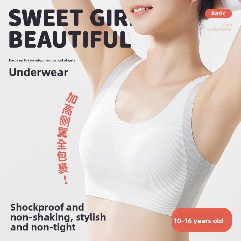 Teen Girls Puberty Training Bra, Developmental Underwear for Junior & Senior High School Big Young Girls