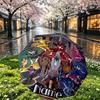 Custom Name Personalized Power Rangers Print Umbrella, Auto Open Close, 8‑Rib Sturdy Frame, Commute Camping Hiking Use, Birthday Gift