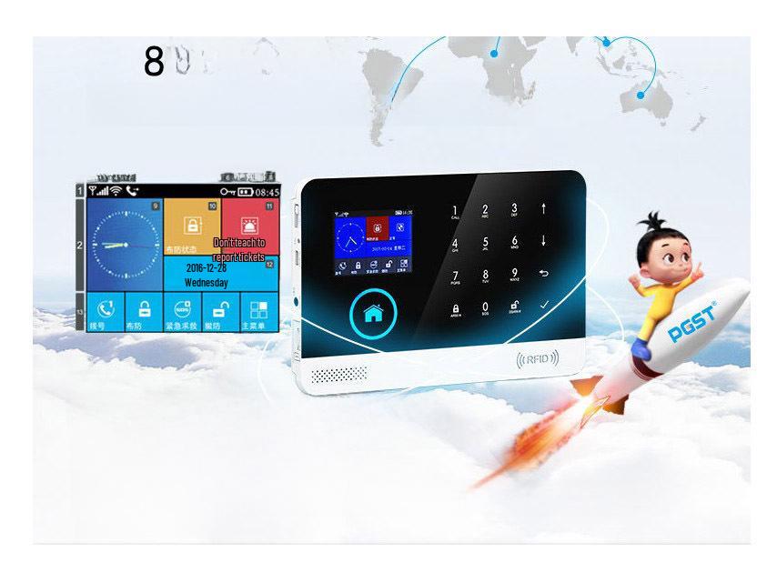 Smart 4G WiFi GSM Anti-Theft Alarm with Multi-Language Mobile App Tuya Integration
