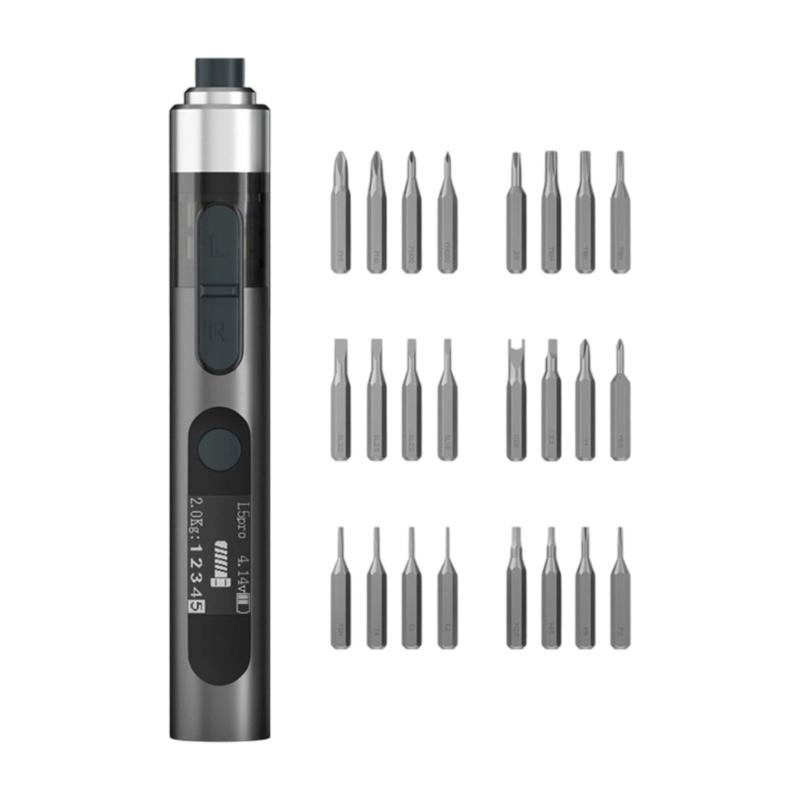 Long Lasting Rechargeable Electric Screwdriver Kit Cordless Power Tool Supporting 1000 Plus Operations with 280mAh Battery