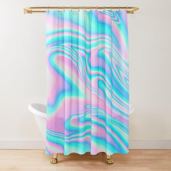 Iridescent Rainbow Dreams Shower Curtain Rainbow Ombre Abstract Bathroom Curtain Watercolor Girly Boho Shower Curtains,Polyester