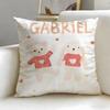 Classic Cartoon Character Gabriel Cushion Cover Soft  EasyWash Pillow Case  Versatile for Couch Bed Travel and Office