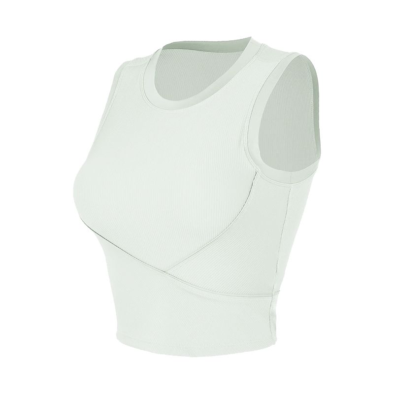 Original Yoga Vest Outer Wear Chest Pad Tight Quick-Drying Yoga Clothes Sleeveless T-shirt Women's Summer Sports Workout Clothes
