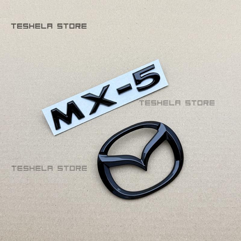 AAFD1 Logo de Coche Rejilla Delantera Pegatina Decorativa para Maletero Trasero Para MAZDA MX5ND 2015-2016-2026 Pegatina con Logo de Letras Emblema del Maletero Trasero