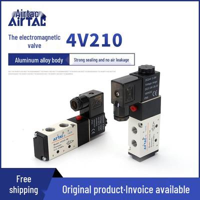 Pneumatický solenoidový rozváděcí ventil Airtac-Style 4V210 dvoupólový pěticestný