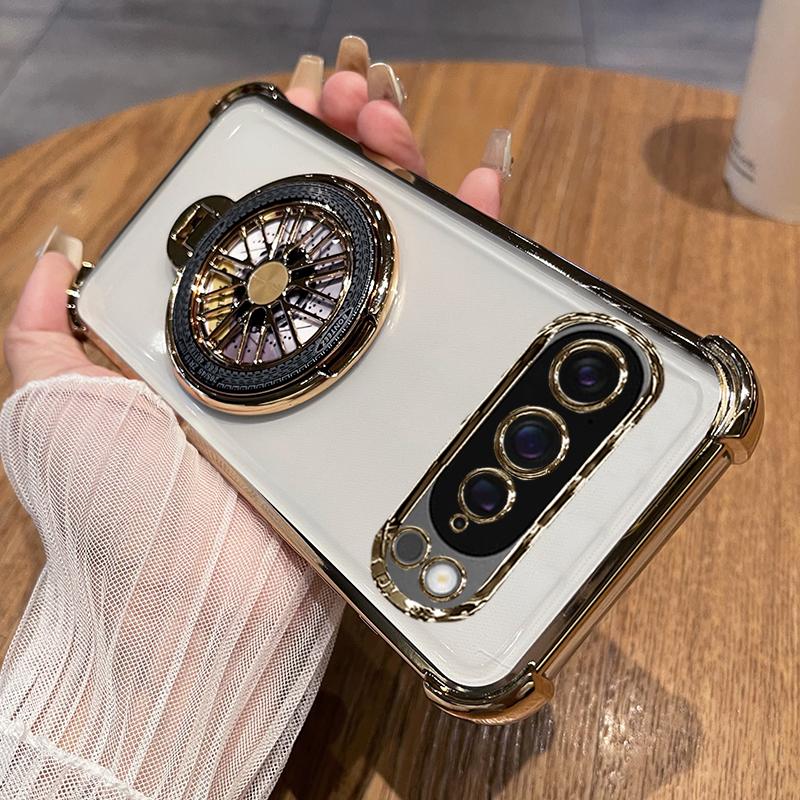 

Чехол-держатель для телефона GYRO Xtreme с блестящим покрытием для Google Pixel 10 9 8 7 Pro XL 9A 8A 7A Fundas Ударопрочная силиконовая накладка Google Pixel 9 Pro XL золотой