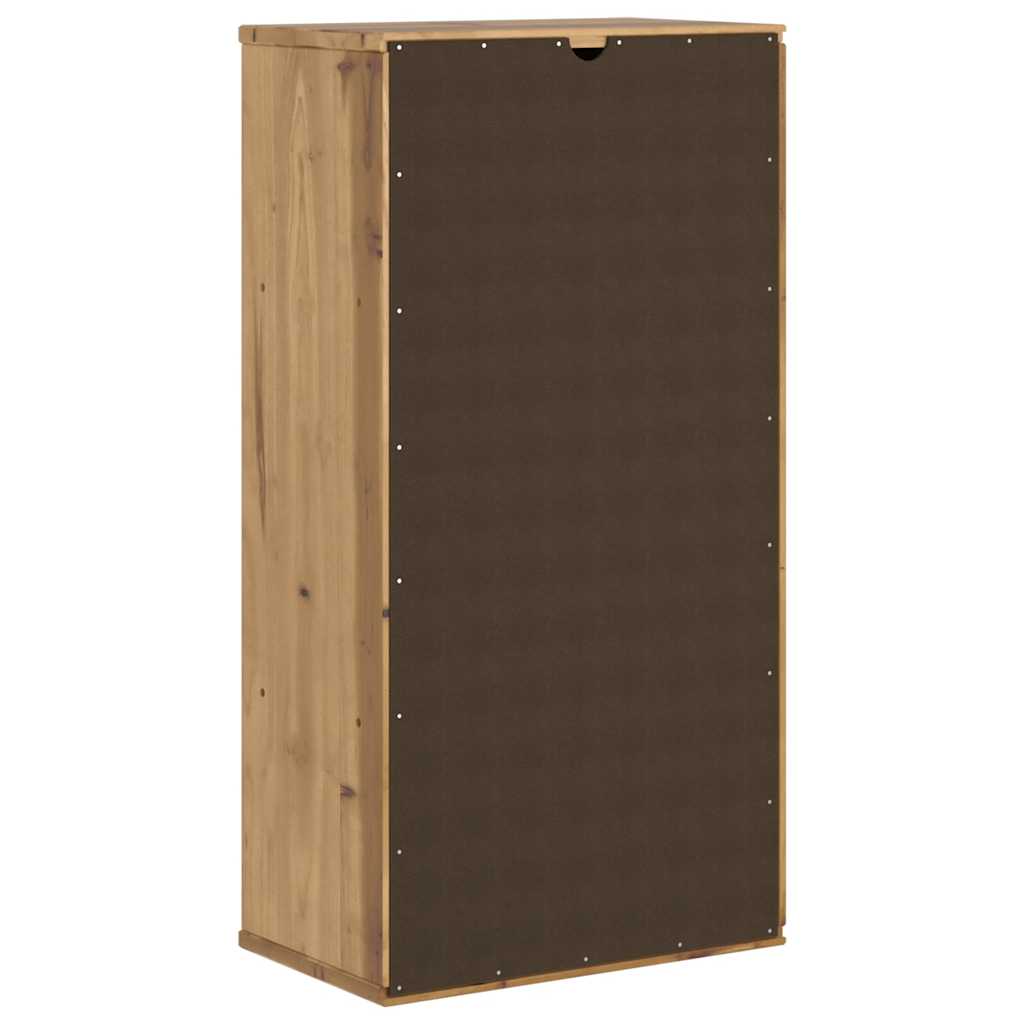 ODDA Side Table Cabinet 40 X 24 X 79 Cm Solid Pine Wood