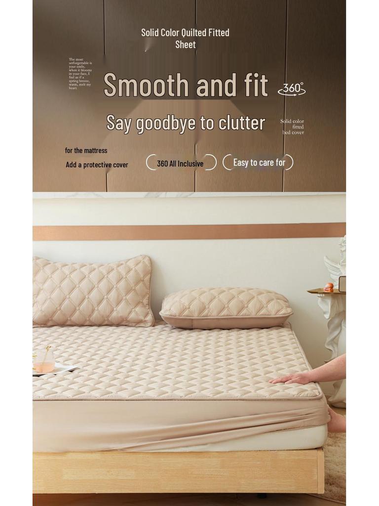 2025 Quilted Fitted Mattress Protector for Russia, Ukraine, Europe & America