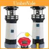 Farol Rotativo Solar de Resina Elegante para Exterior Luzes Decorativas de Jardim Para Espaços de Quintal
