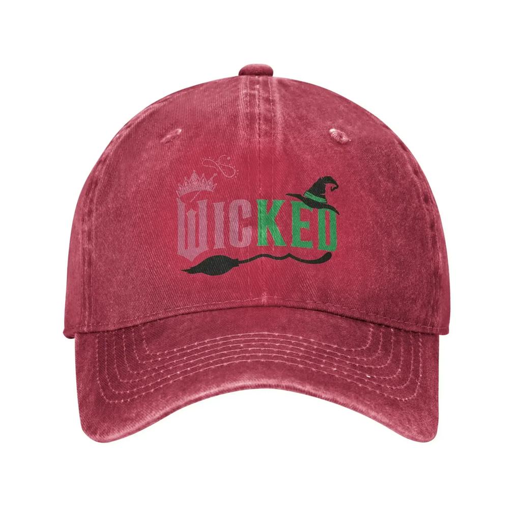 Summer Wicked Musical Movie Baseball Cap Sun  Breathable Print Washed Trucker Hat Men Women y2k Cool Outdoor Gym Baseball Caps