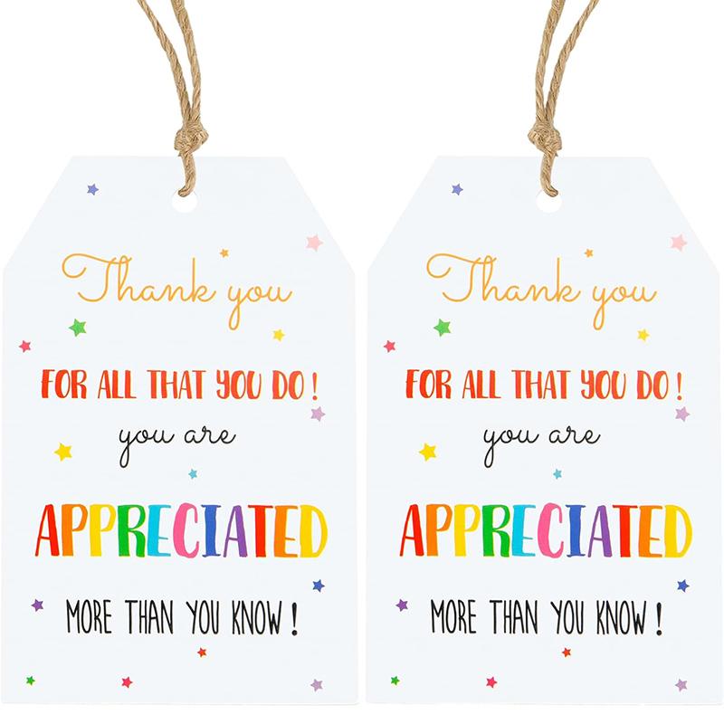 

50 шт./100 шт. Бирки для подарков «Спасибо», Бирки «Спасибо за все, что вы делаете», Подарочные бирки с веревочкой для Дня благодарения, Свадебной вечеринки