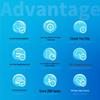 Deli Smart Cloud Attendance Machine CN Plug (adapter Included)