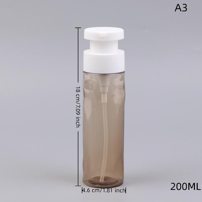 

1Pcs Plastic Press Cosmetic Bottle Empty Shampoo Bottle Refillable Travel Portable Container Shower Gel Bottle as the picture
