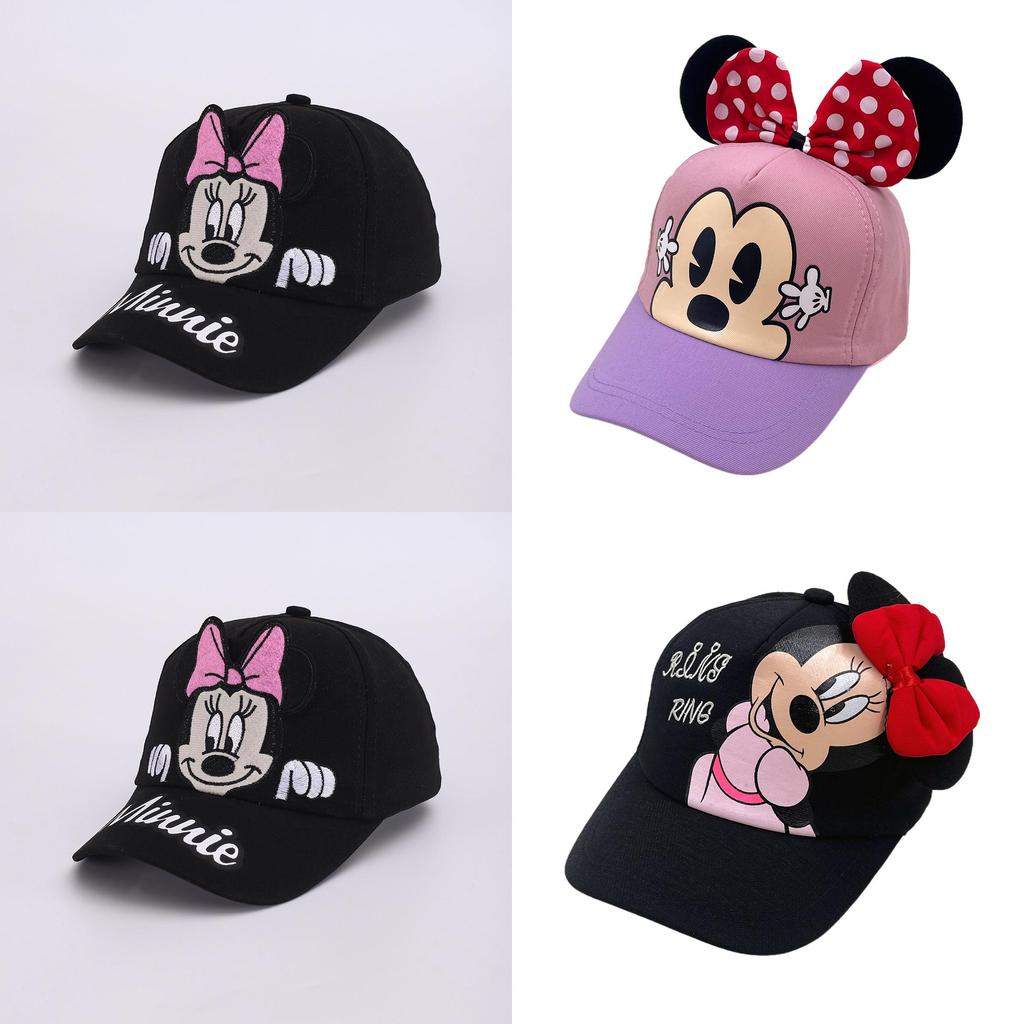 Cartoon Mickey Mouse Kinder Baseballkappe mit atmungsaktivem Polyester für Sommerspiele im Freien