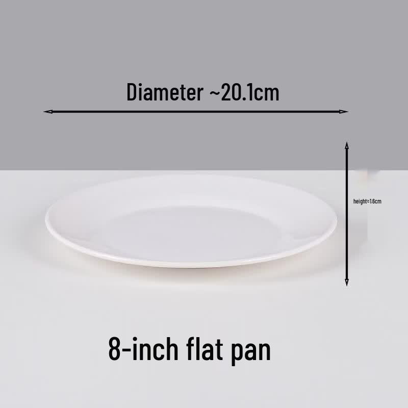 Di Rui En Melamine Round Dinner Plates (10-Pack)