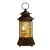 Snow Globe Lantern Lighted Musical Table Centerpiece Christmas Decoration PVC Craft for Holiday Home Decor