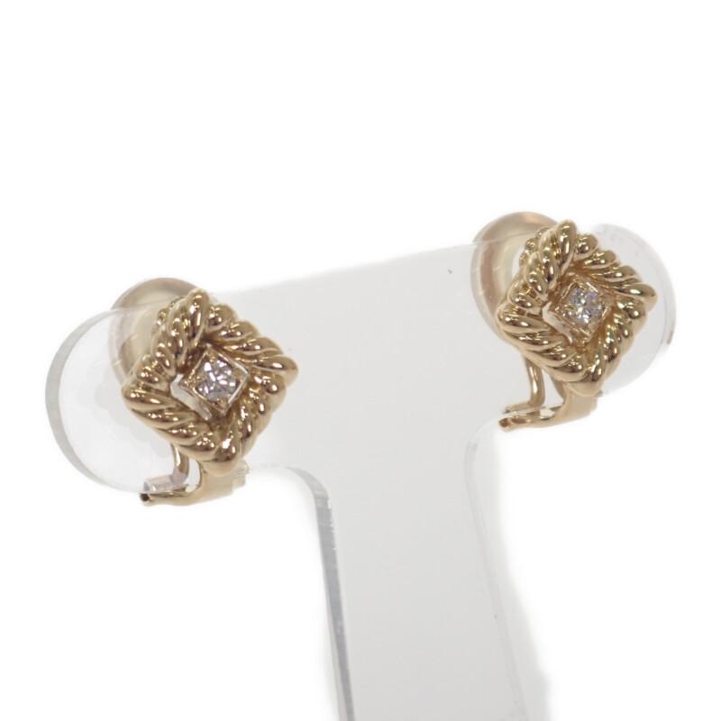 Dior Earring K18 Yellow Gold Women