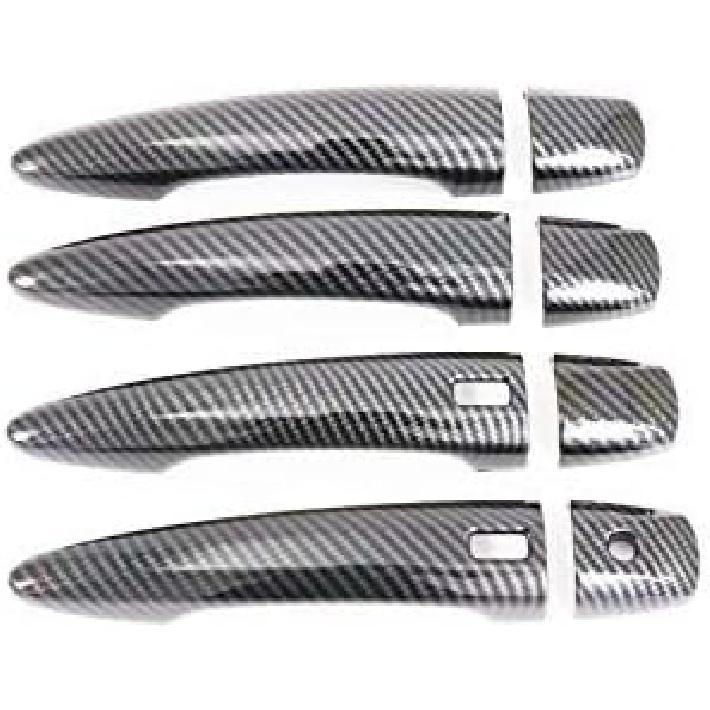 

/ Carbon Fiber 4 Door Side Door Handle Molding Cover and Cup Bowl Combo Trim Emblems for Nissan Sentra 2020-2021-2022