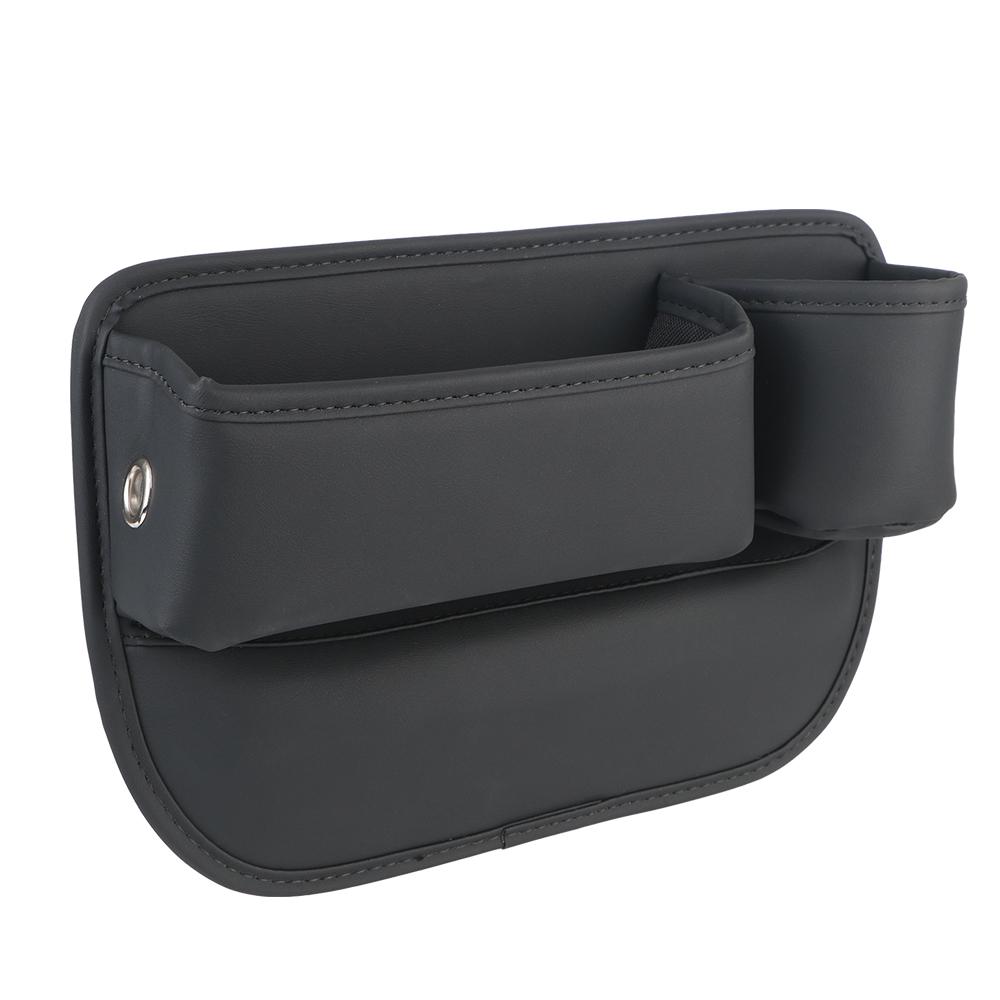 Multifunktional mit Getränkehalter, Autositzlücken-Organizer, Pu-Leder, seitliche Aufbewahrungsbox für die Autokonsole für Mobiltelefone