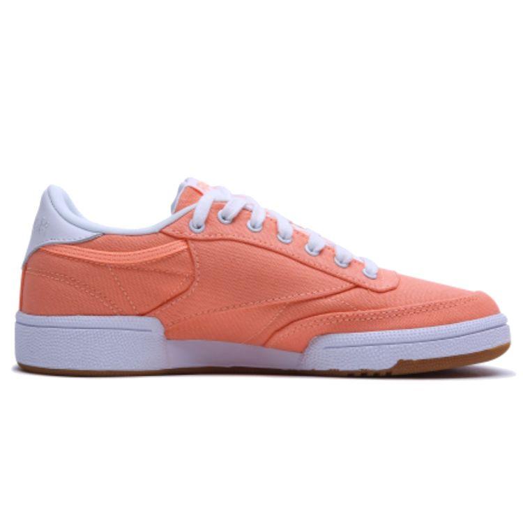 Reebok Club C 85 Vintage Low-Top Casual Sneakers Women Sneakers Light-Orange EH2422