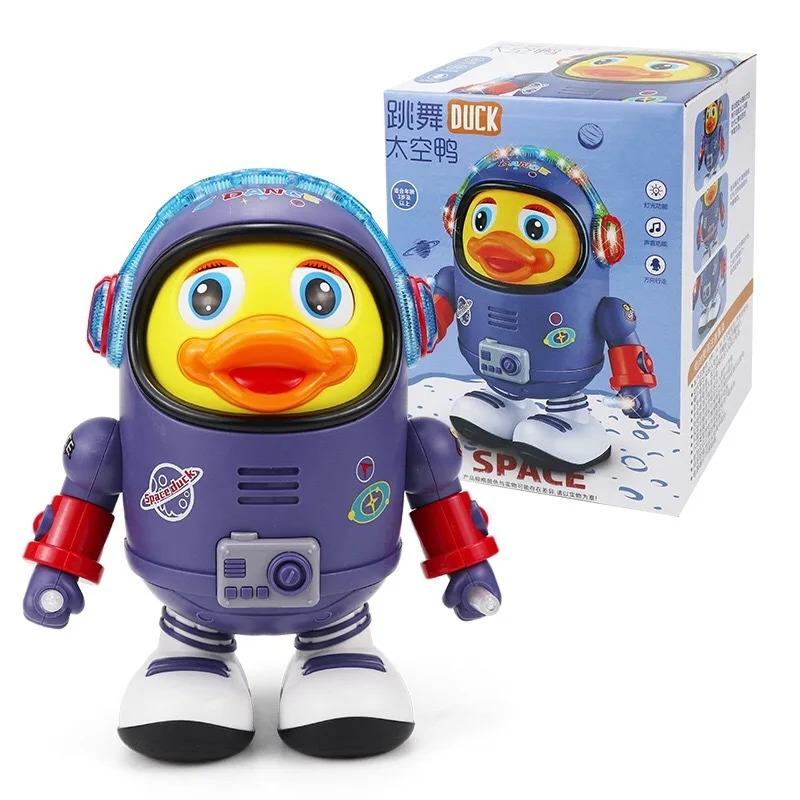 Dancing Space Duck Toy, Space Duck Dancing Musical Interactive Toy, Interactive DuckToy with Music Lights, Children Early Educational