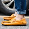 2024 Summer Mens Genuine Leather Loafers Handmade Driving Shoes Male Casual Italian Luxury Loafers Shoes Brand Moccasins for Men