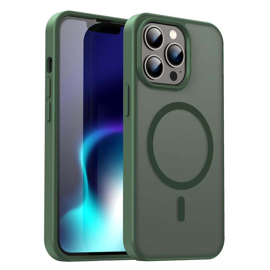 iPhone 16 Pro Magsafe Phone Case,Translucent Matte Shockproof Magnetic Phone Cover for iPhone 16 Pro