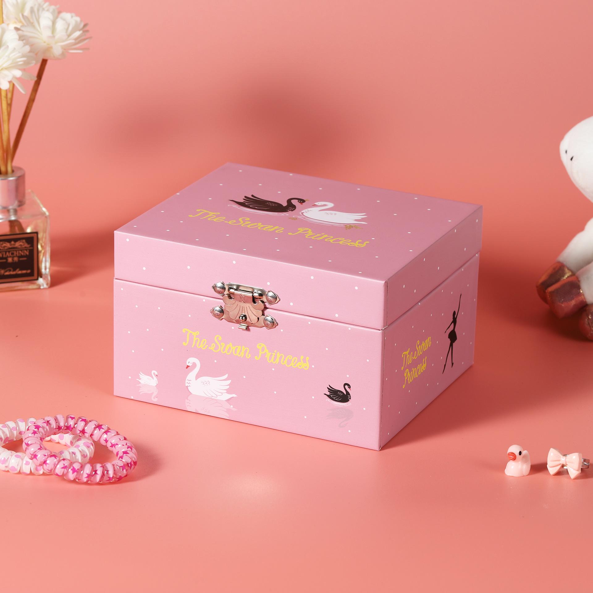 

Eight-Tone Music Jewelry Box - Creative Birthday Gift for Girls 15x13x9 розовый