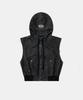 Badblood Mystic Patch Sleeveless Hooded Work Jacket - Black Leopard
