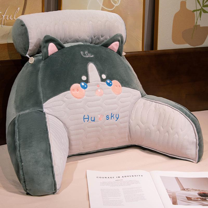 Ice Bean Latex Large Soft Backrest Pillow for Bed – Dormitory Reading & Lumbar Support