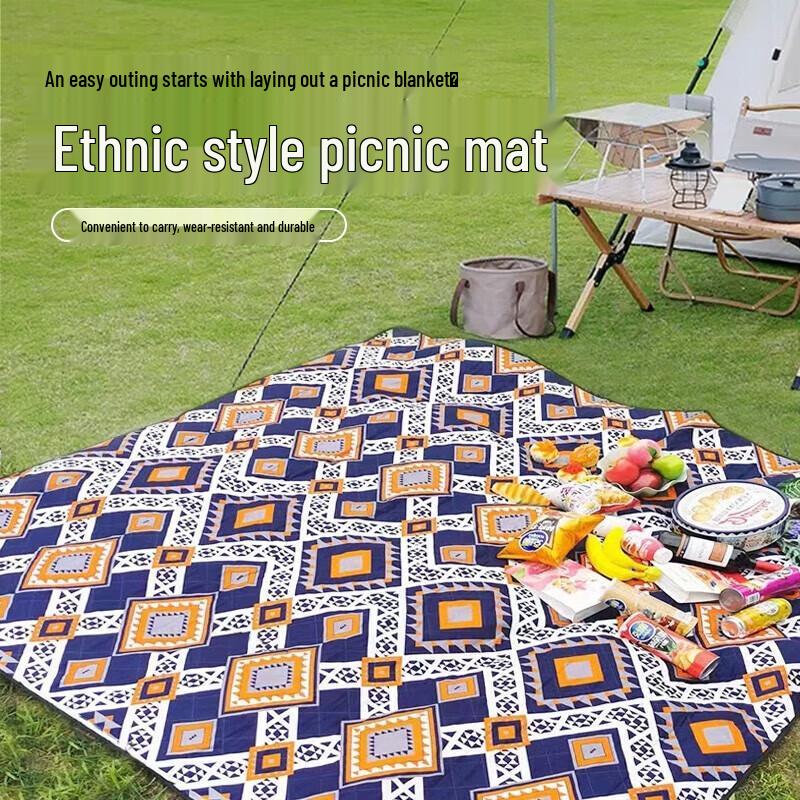 

Ethnic Style Waterproof Foldable Outdoor Picnic Mat