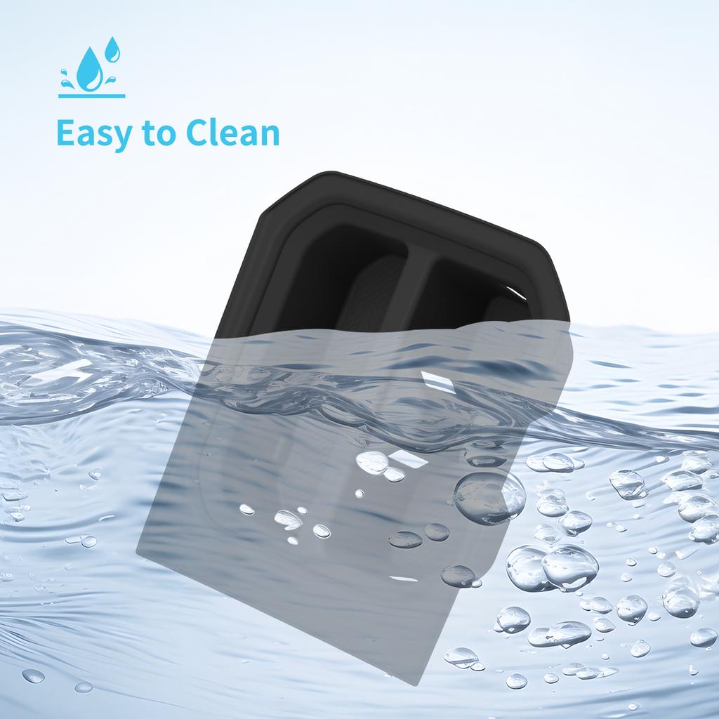 LUCKEASY for Kia Telluride 2027 Base LX Trim Full Coverage Center Console Cup Holder Storage Tray Silicone Car Accessories Black