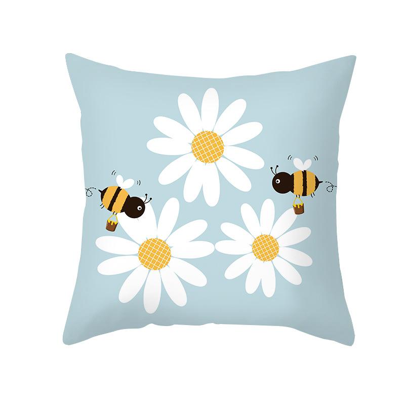Cute Cartoon Animal Print Pillow Cover Bee Pillowcase Cushion Pillows Cases Sofa Home Decor S