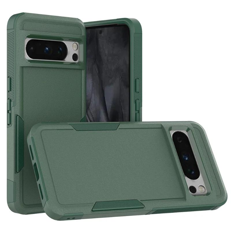 2IN1 Rugged Heavy Duty Armor Case for Google Pixel 9A 9 Pro XL 8A 7A 6A 8 7 6 Pro 5G PC+TPU Shockproof Protector OTT-B Cover Box