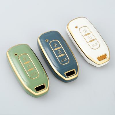Smart Remote Auto Car Key Case Cover For Ford Territory EV 3 Buttons Key Shell Fob Key Ring TPU Key Protector Accessories