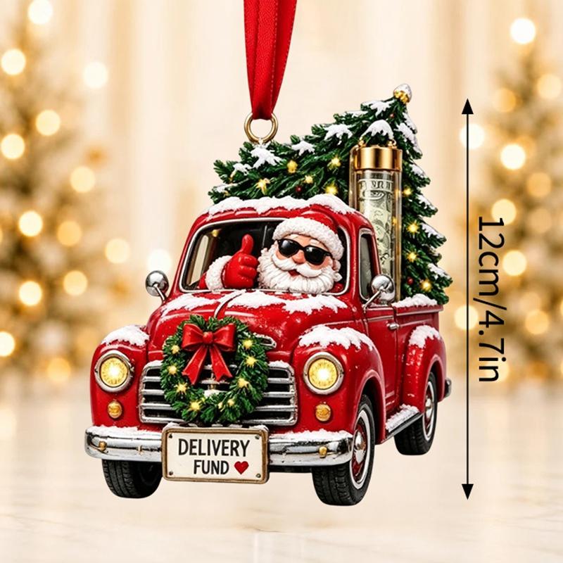 Christmas Cash Boxes Ornament Christmas Tree Money Holder Hanging Pendants Christmas New Year Money Gift Boxes Decorations