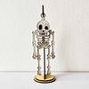 Halloween Swingy Skeleton Ornament Creepy Tree Swing Ghost Wooden Table Sign with Base Home Office Desktop Party Decoration