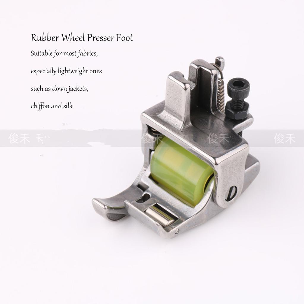 Lockstitch Machine Roller Presser Foot for Pant Cuff Hemming Anti-Twist Anti-Wrinkle Smooth Sewing Roller Presser Foot Sewing Ac