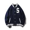 Vintage American Baseball Uniform Men's Patchwork Embroidered Vintage Cardigan Knitted Sports Jacket Export Men's Jacket