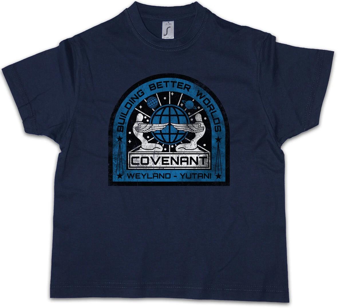 USCSS COVENANT PATCH Kids Boys kids boys T-Shirt Ripley Nostromo Weyland Alien Ship 160
