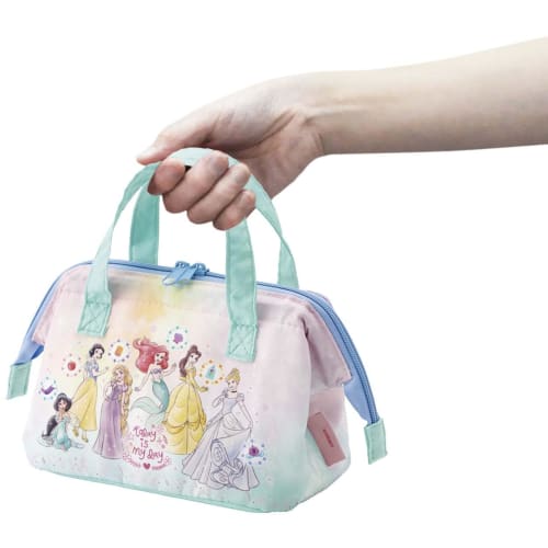 Skater Insulated Lunch Bag, Pouch, Children's Size, For Children's Bento Boxes, Disney Princess 23 KGA0-A